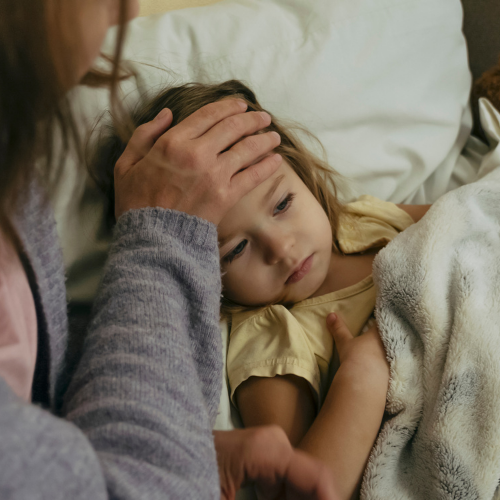 Family caregiver with mother